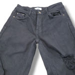 I & M Jeans I&M Black Label Jeans Size 1 26x24 High Rise Boyfriend Jeans Distressed Joggers Photo 2