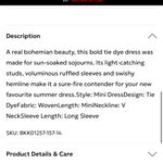 Karen Millen  Tie Dye Studded Woven Bardot Drama Maxi Kimono Photo 3