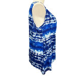 Great Northwest Indigo Tank Top Size 1X Blue Tie Dye Photo 3