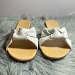 Rothy’s The Knot Sandals Cream Bow Slide Sandals Sz8 Tan Size 8 Photo 5