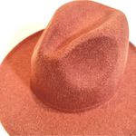 Source Unknown Fedora Polyester Wool Blend Hat Women's One Size Rust Boho Swiftie Festival NWT Photo 2