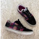 Vans  Ward Low-Top Sneakers Women's 11 Plaid Black Suede Casual Shoes‎ Photo 0