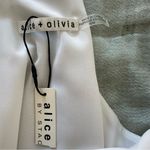 Alice + Olivia  Fierra Y Back Tank Silk Dress White M NWT Photo 5