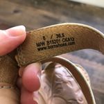 Born Shoes Born Platform Wedge Floral Sandals White Leather Upper Size 6 Photo 5