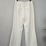 Abercrombie & Fitch A&F Sloane Tailored Wide Leg Pant White Photo 6