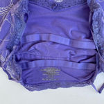 Aeropostale Purple Floral Lace Trim Cami Tank Top Women’s XL Stretch Photo 2