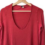 We The Free FP XS thermal V neck Red Long Sleeve Top Photo 2