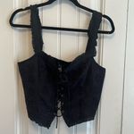 Urban Outfitters  Layla Lace Up Broderie Top - NWT Photo 2