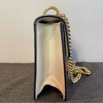 Gucci Sylvie Mini Leather Shoulder Bag, White w/ Red & Blue Sherry Line-Preowned Photo 3