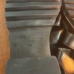 Bernardo  Women's Sasha Chunky Heel Strappy Sandal Black Antique Calf Size 9M Photo 4