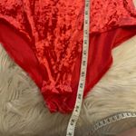 Xhilaration  Red Velvet Bodysuit Photo 2