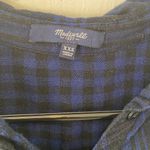 Madewell blue flannel dress XXS Photo 5