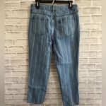 PacSun Women’s  medium wash white stripe 100% cotton mom jeans 28 Photo 1