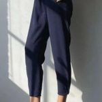 Babaton Aritzia Navy Blue Dexter Japanese Crepe Pull-On Trouser Pants XS Photo 0