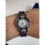 National Geographic  Cloisonné Floral Bangle Watch Blue Enamel‎ Design Untested Photo 6