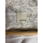 Ecru Tank Top SMALL Heather Gray White Scoop Neck Casual Modern Minimalist Chic Photo 2