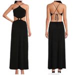 Gianni Bini  Black Kent Cutout Halter Maxi Dress Backless Sexy‎ Size Medium New Photo 1