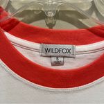 Wildfox Tequila & Tennis Graphic T-Shirt White Red Women’s Size Small NWT Photo 7