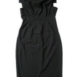 Black Halo NWT Jackie in Black Cap Sleeve Tailored Sheath Dress 10 $375 No Belt Photo 1