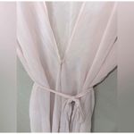 Oscar de la Renta  Pink Sheer Robe Photo 3