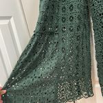 Free People NWT Yesenia Crochet Eyelet Jumpsuit Green (Size M) Photo 7