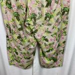 J.Jill Love Linen Beige Floral Linen Cropped Wide Leg Pull On Pants Sz.2X Tan Photo 9