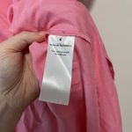 Loeffler Randall  NWT Linen Carmina Curve Seam‎ Long Sleeve Dress Bubblegum Pink Photo 7