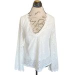 4SI3NNA Women’s Blouse Small White Lace Bridal Romantic Cottage Cottagecore Photo 1