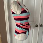 Tanya Taylor Daphne Striped One-Piece Swimsuit - Salmon Rose Strip Photo 7