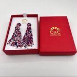 C&C California  Women's Beaded Tassel Earrings NWT Photo 5