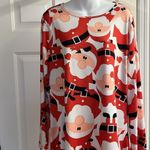 Source Unknown Holiday Santa Pullover Long Sleeve Knee Length Dress- Medium Photo 9