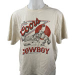 Abercrombie & Fitch  The Original Coors Cowboy Cream Short Sleeve T-Shirt Top M Photo 0