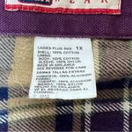 Faded Glory Vintage Purple Canvas Chore Coat Blanket Lined Corduroy Collar Sz XL  Photo 6
