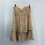 ASTR  yellow ruffle‎ floral mini dress size medium Photo 1