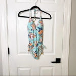 Seafolly Reversible Vintage Wildflower V-Neck Maillot One Piece Swimsuit Size 4 Photo 4