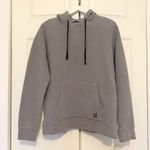 Peloton Rib Side Zip Hoodie Gray Ribbed Hoodie Size Medium Workout Sweatshirt Photo 2