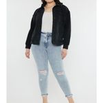 Kancan 2XL Black Denim Jacket with Hoodie Size 2X Photo 1