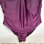 Kona Sol Deep wine One piece Swimsuit Sz 22W Photo 2