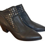 1. State  black leather grommet black bootie 6 Photo 0