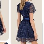 Francesca’s Collections Size Small Francescas Collections Isabella Navy blue Lace Floral Dress NWT Photo 2