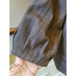 Gianni Bini  brown tweed wool blend elbow sleeve jacket Small Photo 3