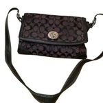 Coach SIGNATURE Hampton Monogram SHOULDERBAG Flap twist lock closure Photo 0