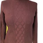 New York Style & Company Brown Cable Knit Turtleneck Sweater Size XL Photo 6