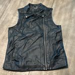 Odyn Black Vest Vegan Women ZIP Up Pockets Large EUC Photo 0