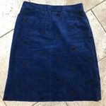 Lilly Pulitzer Vintage Corduroy Embroidered Dogs Fabulous Skirt Size 8 Blue dogs Photo 0