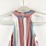 Crystal Sky Halter Neck Sleeveless Flare Leg Striped Tasseled Jumpsuit Pink 5 Size undefined Photo 14