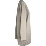 Belle by Kim Gravel Faux Wool Out On The Town Topper Silver Mink NWOT Brown Size L Photo 2