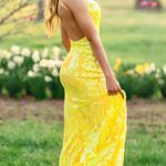 Jovani Yellow Prom Dress Photo 4