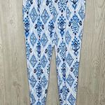 Tori Richard Tori Richards Honolulu lounge pants slacks blue & white large tropical vacation Photo 1