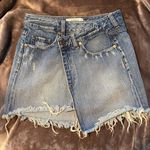 Revolve Pistola Lola Mini Denim Wrap Skirt Photo 0